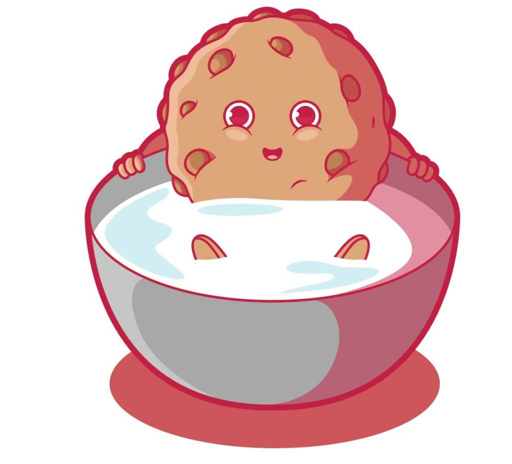 Petit cookie dans un bol